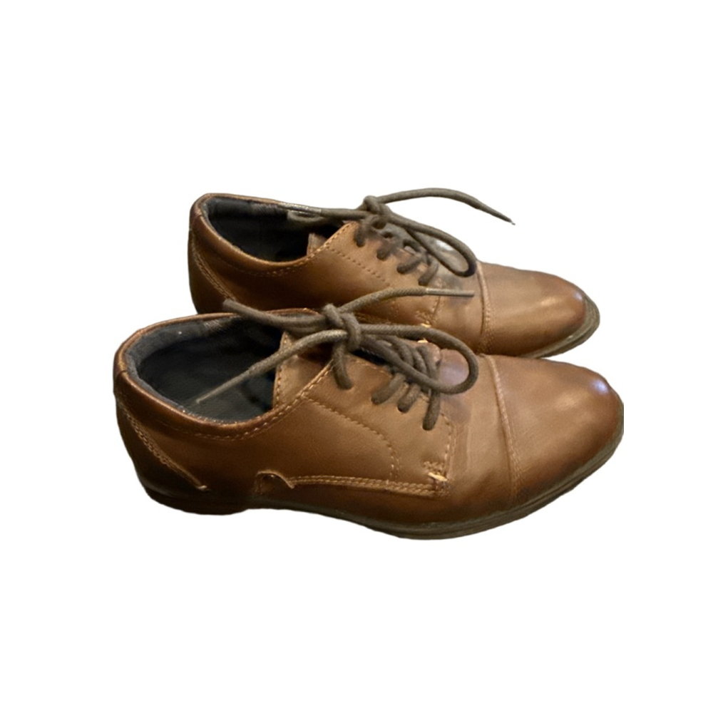 Boys American Eagle Brown Dress Shoes 13 (Little Boy)